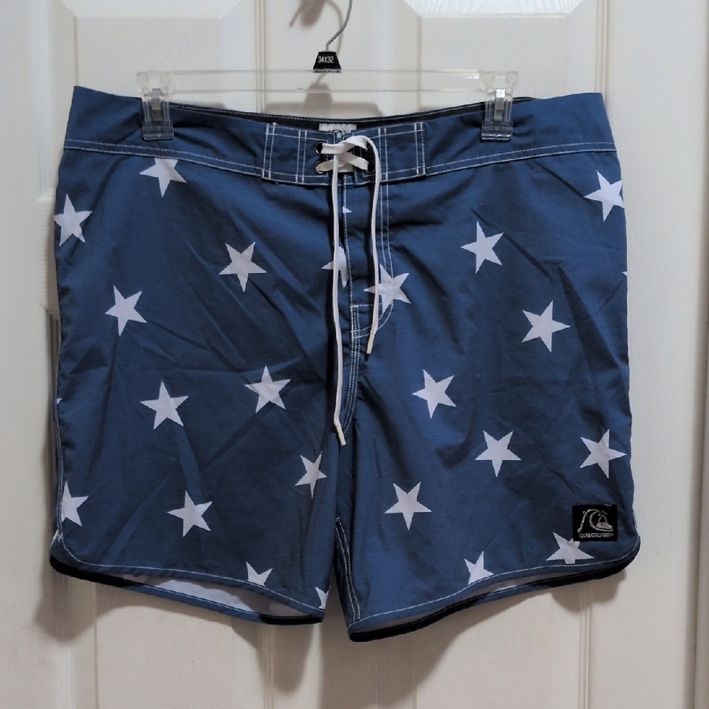 Quicksilver Men's Standard Original Scallop Jester 18" Boardshorts Size 38 NWOT